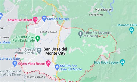 Distance from Bulacan to San Jose del Monte .